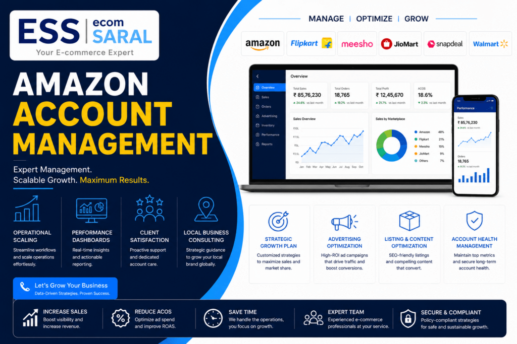 AMAZON ACCOUNT MANGMENT SERVICES PROVIDDER AGENCY